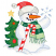 C1: Snow---White(Isacord 40 #1002)&#13;&#10;C2: Tree---Emerald(Isacord 40 #1049)&#13;&#10;C3: Tree Shading & Outlines---Irish Green(Isacord 40 #1101)&#13;&#10;C4: Snowman & Candy Cane---White(Isacord 40 #1002)&#13;&#10;C5: Snow Shimmers & Shading---Ice Ca