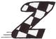Checkered Flag Letter Z