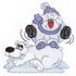 Snowman Playing Leap Frog