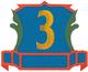 Applique Number 3