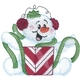 Snowman Wrapping Present