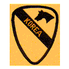 1ST CAVALRY-KOREA (SEWN ON GOLD)