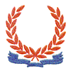 LAUREL WREATH AND BANNER