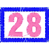 BORDERED NUMBER #28