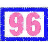BORDERED NUMBER #96