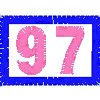 BORDERED NUMBER #97