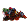 RACEHORSES AND JOCKEYS