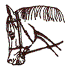 ARABIAN HEAD W/BRIDLE SMALL OL