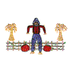 SCARECROW W/HARVEST SCENE