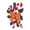 CANDY CANES AND HOLLY