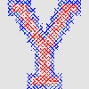 GREEK X STITCH-UPSILON