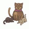 MOMMY CAT W/ KITTENS