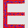 BLUE W/WHT WREATH (E)