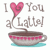 I HEART YOU A LATTE