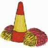 MEGAPHONE AND POM PONS