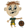 BOY PLAYING BASKETBALL