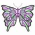 Lavender & Green Butterfly