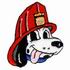 Dalmation in Fire Helmet