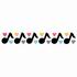 Music Notes & Hearts Border