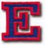 "E" Small Athletic Letter