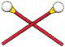 Crossed Batons